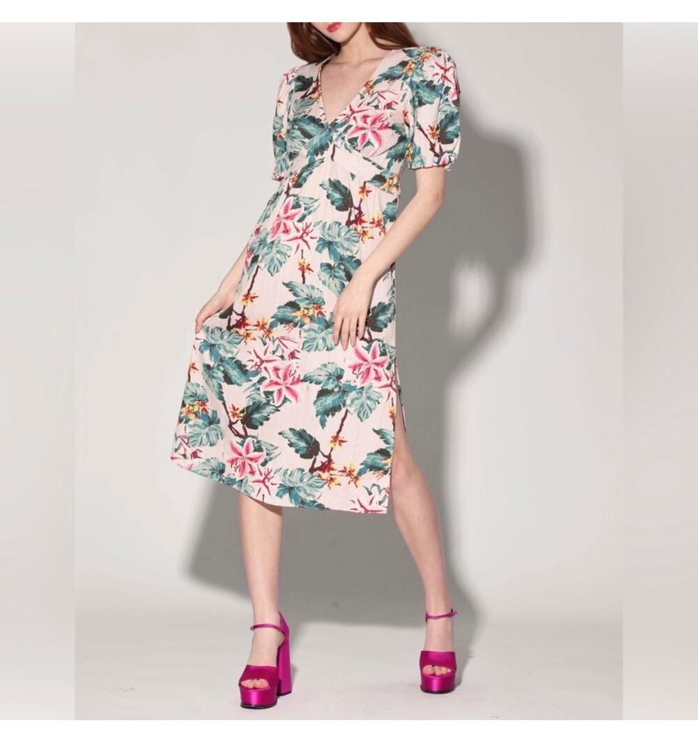 New Walter baker Fabienne blush Azalea dress sz M $278